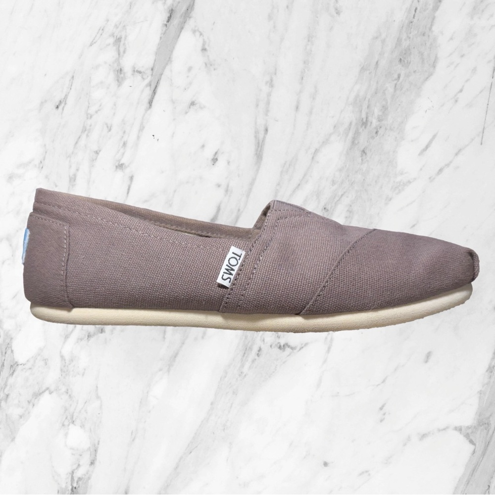 TOMS Alpargata Taupe Canvas Slip-Ons